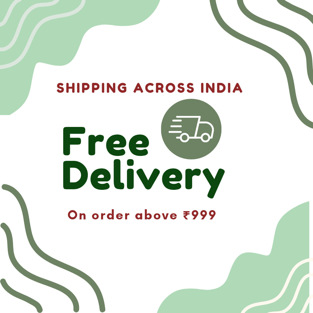 Promotional graphic for free delivery across India on orders above โน999.